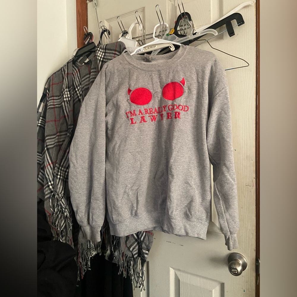 “I’m a really good lawyer” Matt Murdock Gray Crewneck